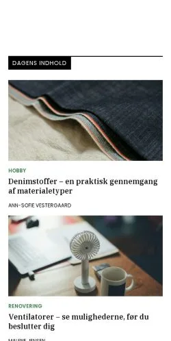 Pré-visualização do site oplevaalborg.dk, meio de Dinamarca para artigos patrocinados