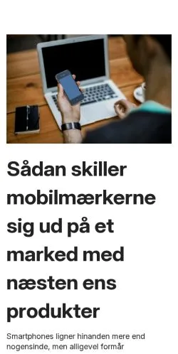 Anteprima del sito phonegeek.dk, media di Danimarca per articoli sponsorizzati