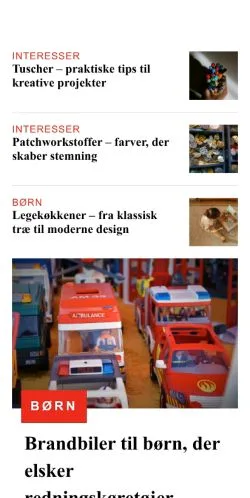 Anteprima del sito projektfamilie.dk, media di Danimarca per articoli sponsorizzati