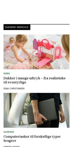 Voorbeeld van de site roskildeupdate.dk, medium uit Denemarken voor gesponsorde artikelen