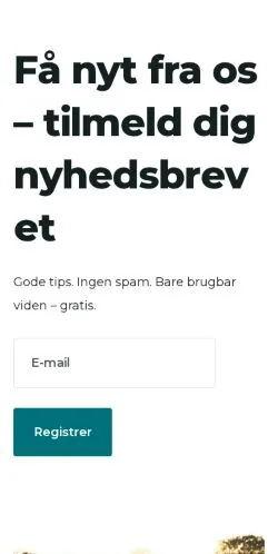 Aperçu du site snartmor.dk, média de Danemark pour articles sponsorisés