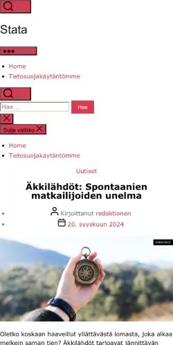 Aperçu du site Stata -, média de Finlande pour articles sponsorisés
