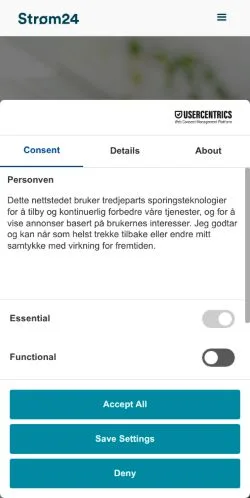Anteprima del sito strøm24, media di Norvegia per articoli sponsorizzati