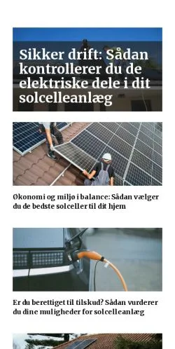 Anteprima del sito supersolcelle.dk, media di Danimarca per articoli sponsorizzati