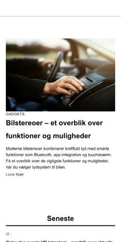 Preview of the techlabs.dk website, a media outlet in Denmark for sponsored articles