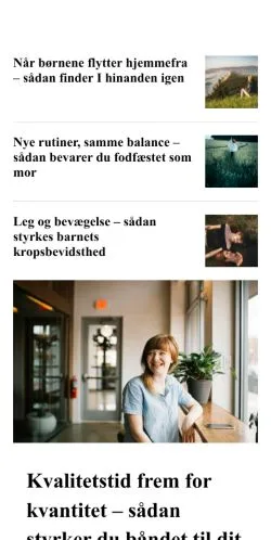 Anteprima del sito travlmor.dk, media di Danimarca per articoli sponsorizzati