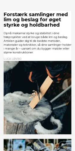 Anteprima del sito vaerktoejshuset.dk, media di Danimarca per articoli sponsorizzati