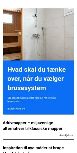 Pré-visualização do site vardeliv.dk, meio de Dinamarca para artigos patrocinados