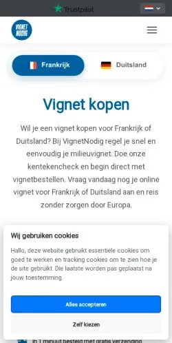 스폰서 기사용 네덜란드 매체 VignetNodig 사이트 미리보기