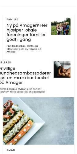 Anteprima del sito voresamager.dk, media di Danimarca per articoli sponsorizzati