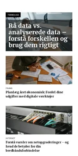 Voorbeeld van de site webgeek.dk, medium uit Denemarken voor gesponsorde artikelen