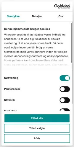 Podgląd witryny Billundonline, medium z kraju Dania do artykułów sponsorowanych