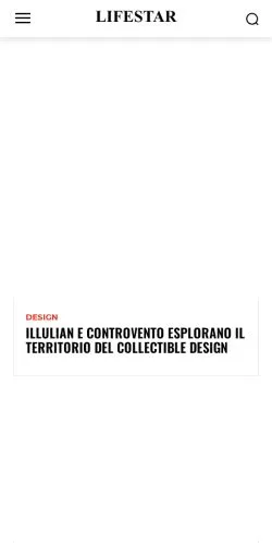 Anteprima del sito Lifestar, media di Italia per articoli sponsorizzati