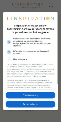 Preview of the Linspiration website, a media outlet in Netherlands for sponsored articles