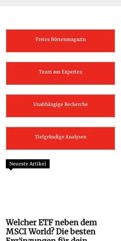Anteprima del sito AktienNews24, media di Germania per articoli sponsorizzati