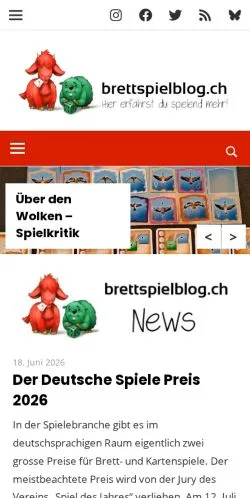 Anteprima del sito Brettspielblog, media di Svizzera per articoli sponsorizzati