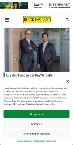 Anteprima del sito Blick Ins Land, media di Austria per articoli sponsorizzati