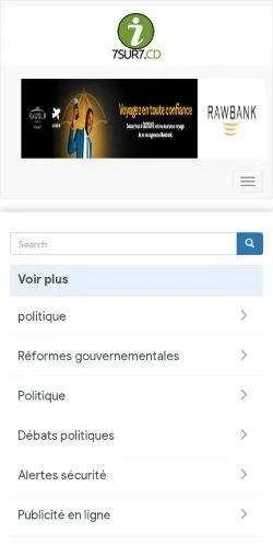 Preview of the 7sur7 website, a media outlet in France for sponsored articles