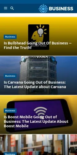 スポンサード記事向けのアメリカ合衆国メディア、Aim Of Businessのサイトプレビュー
