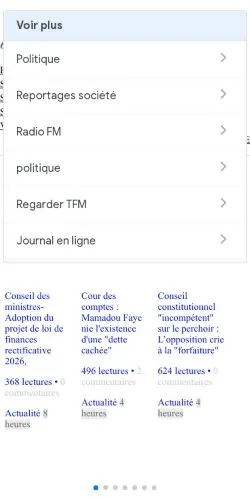 Sponsorlu makaleler için Fransa medyası Igfm sitesinin önizlemesi