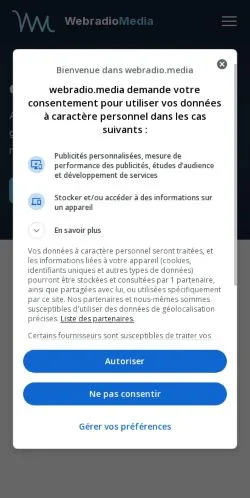 Anteprima del sito Webradios, media di Francia per articoli sponsorizzati