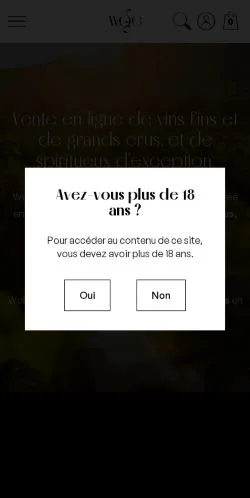 Anteprima del sito World Grands Crus, media di Stati Uniti per articoli sponsorizzati