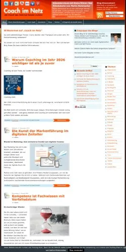 Anteprima del sito Coach im Netz, media di Germania per articoli sponsorizzati