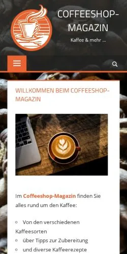 Podgląd witryny Coffeeshop-Magazin, medium z kraju Niemcy do artykułów sponsorowanych