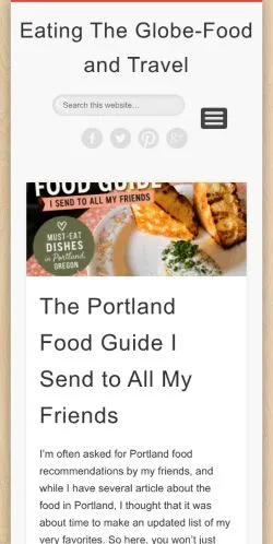 Vorschau der Website Eating The Globe, Medium aus Vereinigte Staaten für gesponserte Artikel