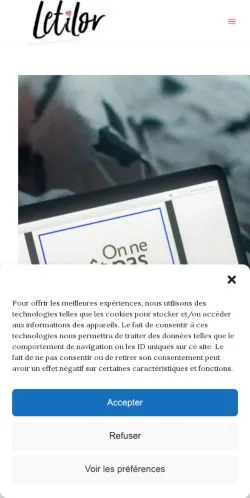 Forhåndsvisning av nettstedet Homepage, medium fra Frankrike for sponsede artikler