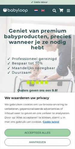 Vorschau der Website BabyLoop, Medium aus Niederlande für gesponserte Artikel