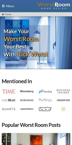 Preview of the Worst Room website, a media outlet in United States for sponsored articles