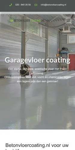 Anteprima del sito Betonvloercoating, media di Paesi Bassi per articoli sponsorizzati