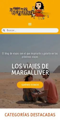 스폰서 기사용 스페인 매체 Los Viajes de Margalliver 사이트 미리보기