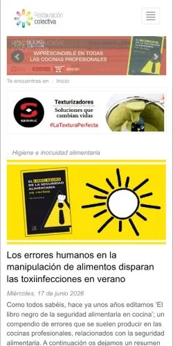 Anteprima del sito Restauración Colectiva, media di Spagna per articoli sponsorizzati
