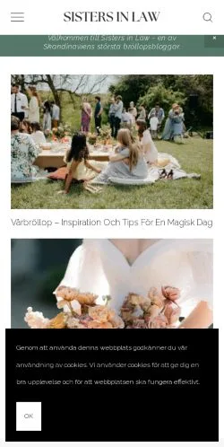 Anteprima del sito Sisters In Law, media di Svezia per articoli sponsorizzati