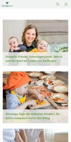 Anteprima del sito Zwillingseltern, media di Svizzera per articoli sponsorizzati