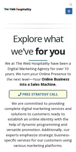 Anteprima del sito TWH Digital Marketing, media di Stati Uniti per articoli sponsorizzati