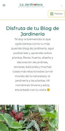 Anteprima del sito La Jardinoteca, media di Spagna per articoli sponsorizzati