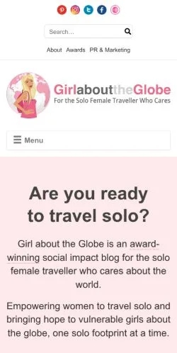 Anteprima del sito Girl About The Globe, media di Stati Uniti per articoli sponsorizzati