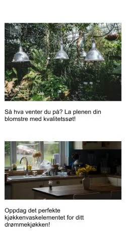 Sponsorlu makaleler için Norveç medyası kunbolig.com sitesinin önizlemesi