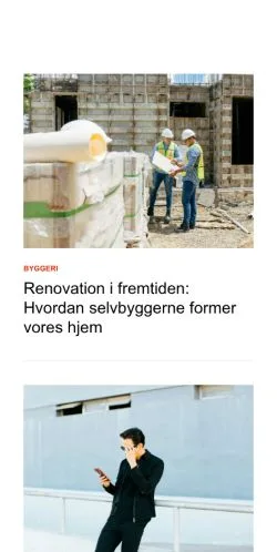 Förhandsvisning av webbplatsen mandedag.dk, medium i Danmark för sponsrade artiklar