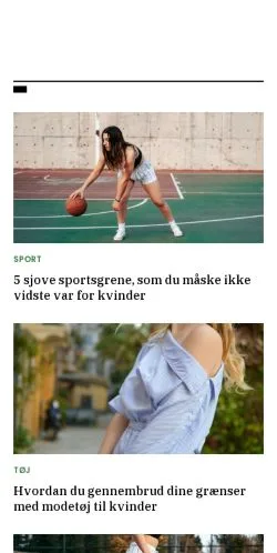 Podgląd witryny svigermors.dk, medium z kraju Dania do artykułów sponsorowanych