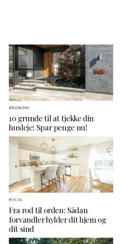 Podgląd witryny villatendens.dk, medium z kraju Dania do artykułów sponsorowanych