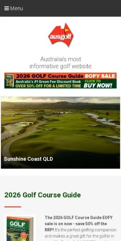 Anteprima del sito AusGolf, media di Australia per articoli sponsorizzati