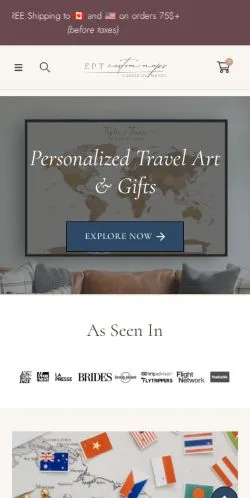 Anteprima del sito Easy Planet Travel, media di Stati Uniti per articoli sponsorizzati