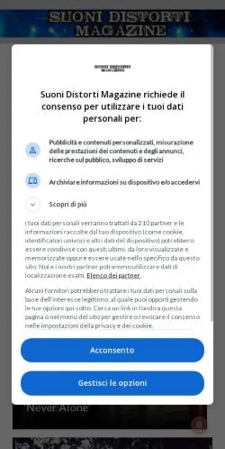 Anteprima del sito Suoni Distorti Magazine, media di Italia per articoli sponsorizzati