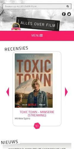 Anteprima del sito Allesoverfilm, media di Paesi Bassi per articoli sponsorizzati
