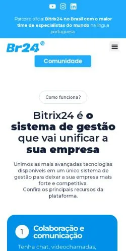 Vorschau der Website Br24 Bitrix24, Medium aus Brasilien für gesponserte Artikel