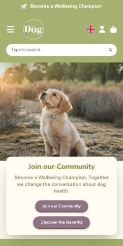 Forhåndsvisning av nettstedet Edition Dog Magazine, medium fra USA for sponsede artikler
